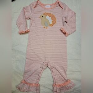 NEW Stitchy Fish Thanksgiving Turkey Romper 18m